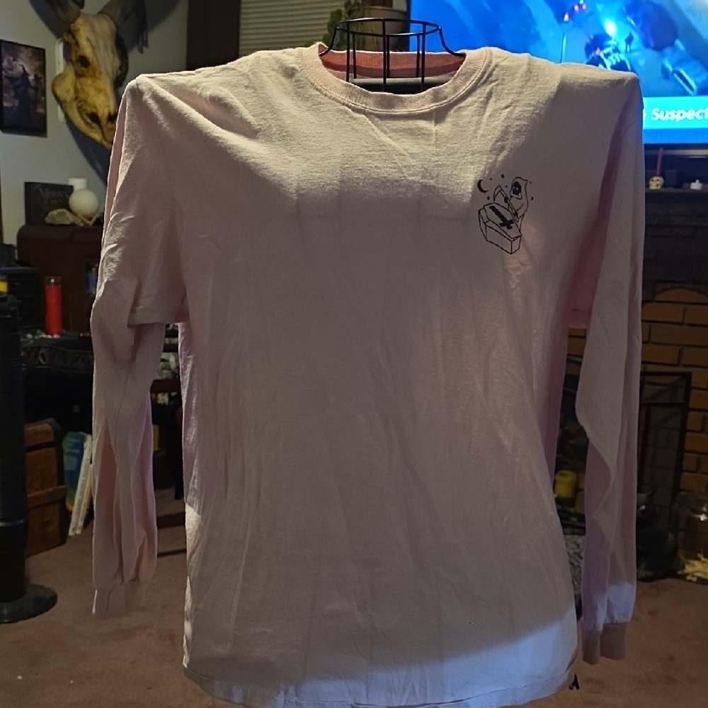 Pink Long Sleeve Shirt with Graphic